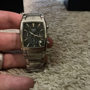 NEW* Pulsar PT3117 Mens Stainless Steel Chronograph Watch MSRP $145